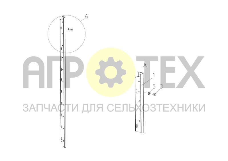 Чертеж Установка уплотнения кабины (161.01.00.500)